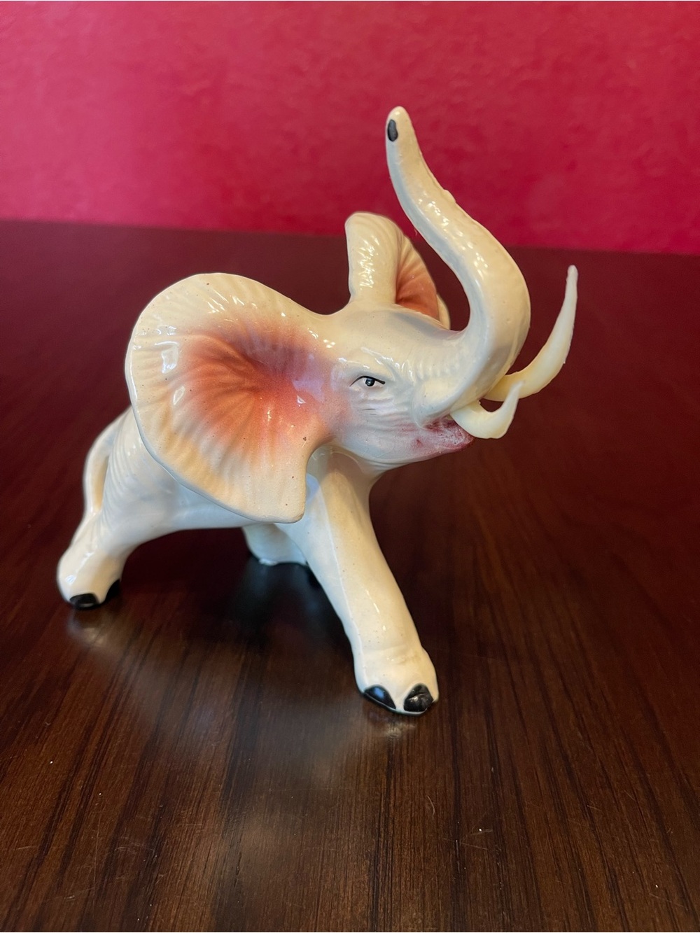 Vintage 1950s porcelain elephant figurine